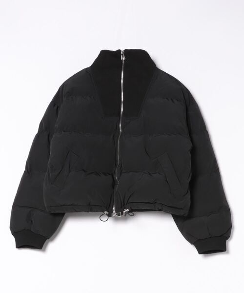 wee9s（ウィークス）の「zip high neck fake down coat / ジップハイネックフェイクダウンコート（ダウンジャケット/コート・レディース・アイボリー/ブラック/ベージュ・FREE）」の19枚目の写真