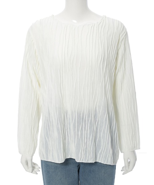 fifth（フィフス）の「ウェーブジャガードトップス（Tシャツ/カットソー・レディース・ホワイト/ブラック・M）」の8枚目の写真