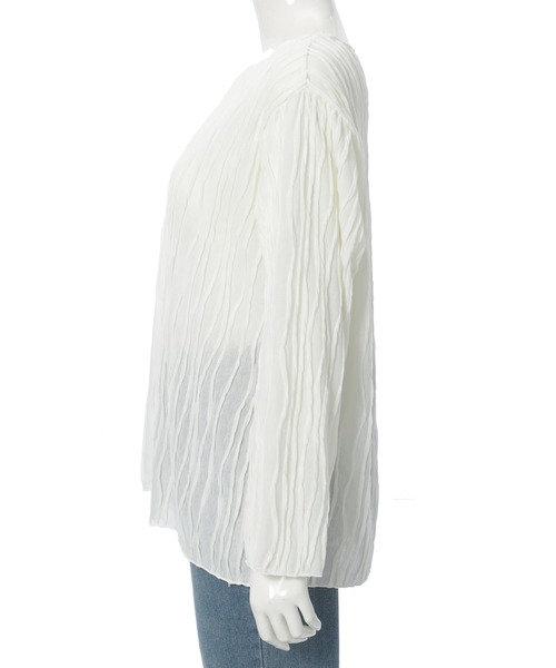 fifth（フィフス）の「ウェーブジャガードトップス（Tシャツ/カットソー・レディース・ホワイト/ブラック・M）」の9枚目の写真