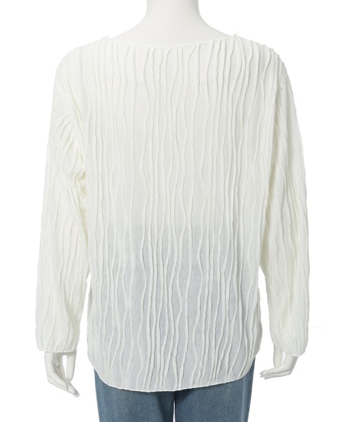 fifth（フィフス）の「ウェーブジャガードトップス（Tシャツ/カットソー・レディース・ホワイト/ブラック・M）」の10枚目の写真