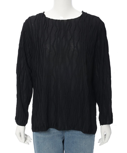 fifth（フィフス）の「ウェーブジャガードトップス（Tシャツ/カットソー・レディース・ホワイト/ブラック・M）」の14枚目の写真