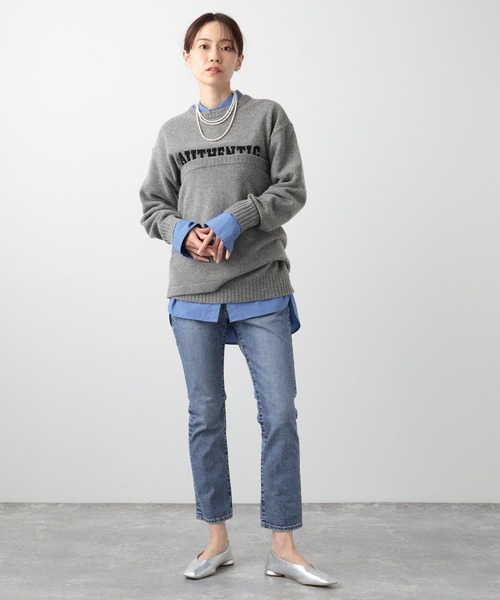 BARNYARDSTORM（バンヤードストーム）の「2WAYニットビスチェ兼ミニスカート（スカート・レディース・ホワイト/グレー・FREE）」の16枚目の写真