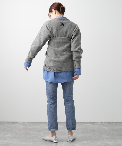 BARNYARDSTORM（バンヤードストーム）の「2WAYニットビスチェ兼ミニスカート（スカート・レディース・ホワイト/グレー・FREE）」の21枚目の写真