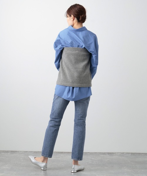 BARNYARDSTORM（バンヤードストーム）の「2WAYニットビスチェ兼ミニスカート（スカート・レディース・ホワイト/グレー・FREE）」の17枚目の写真