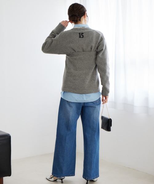 BARNYARDSTORM（バンヤードストーム）の「2WAYニットビスチェ兼ミニスカート（スカート・レディース・ホワイト/グレー・FREE）」の6枚目の写真