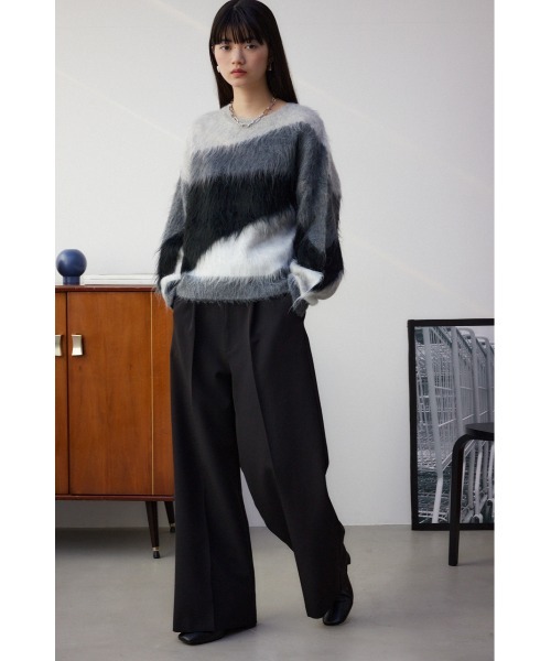 AZUL by moussy(アズールバイマウジー)の「シャギー柄ニット(ニット/セーター・レディース・その他2/その他3/マルチ・FREE)」の6枚目の写真