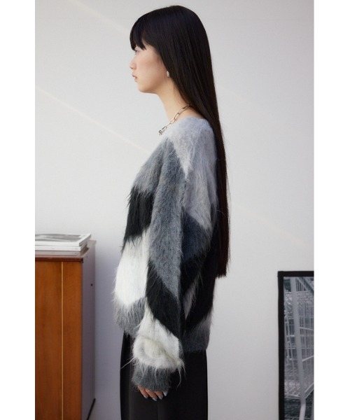 AZUL by moussy(アズールバイマウジー)の「シャギー柄ニット(ニット/セーター・レディース・その他2/その他3/マルチ・FREE)」の8枚目の写真