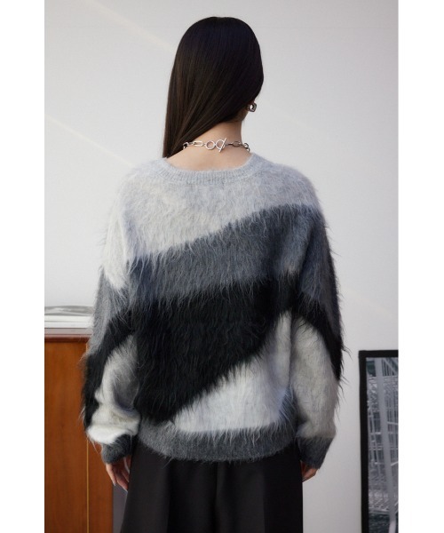 AZUL by moussy(アズールバイマウジー)の「シャギー柄ニット(ニット/セーター・レディース・その他2/その他3/マルチ・FREE)」の9枚目の写真
