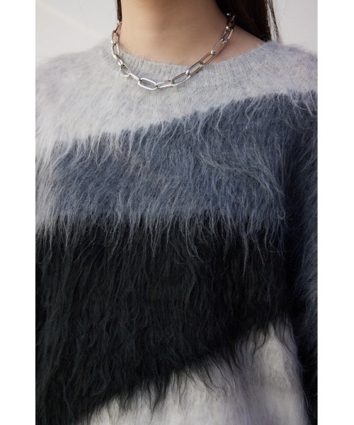 AZUL by moussy(アズールバイマウジー)の「シャギー柄ニット(ニット/セーター・レディース・その他2/その他3/マルチ・FREE)」の10枚目の写真