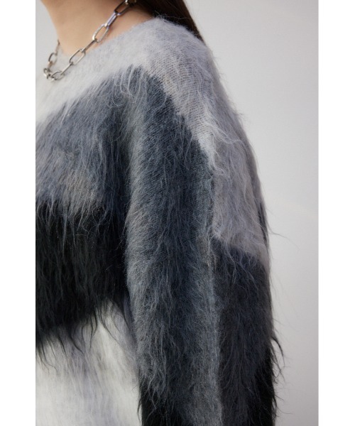 AZUL by moussy(アズールバイマウジー)の「シャギー柄ニット(ニット/セーター・レディース・その他2/その他3/マルチ・FREE)」の11枚目の写真