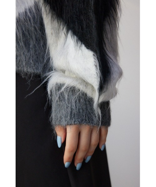 AZUL by moussy(アズールバイマウジー)の「シャギー柄ニット(ニット/セーター・レディース・その他2/その他3/マルチ・FREE)」の12枚目の写真