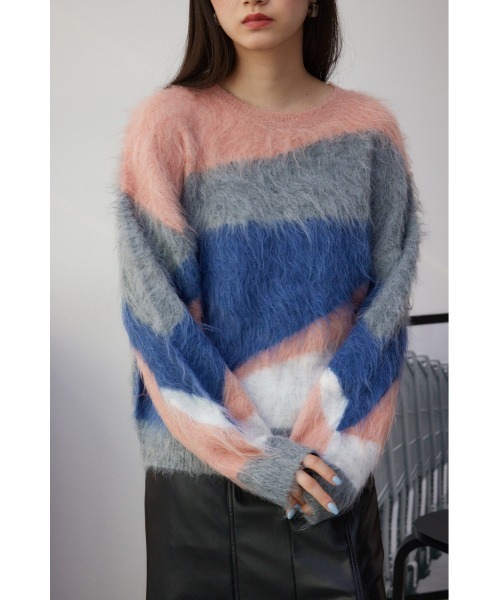 AZUL by moussy(アズールバイマウジー)の「シャギー柄ニット(ニット/セーター・レディース・その他2/その他3/マルチ・FREE)」の14枚目の写真