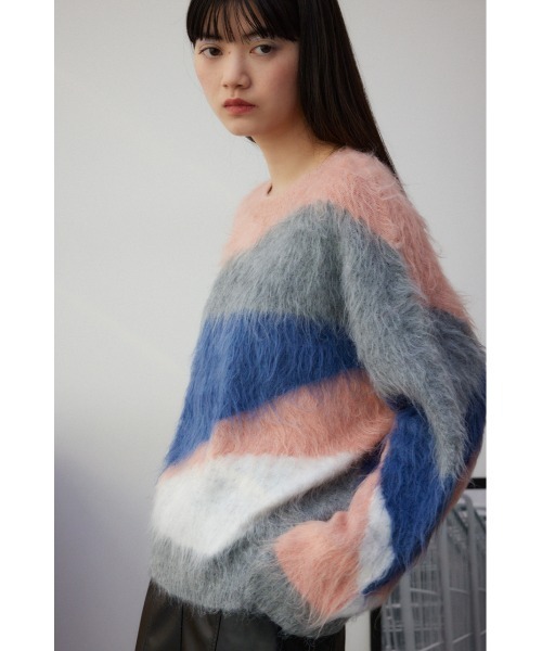AZUL by moussy(アズールバイマウジー)の「シャギー柄ニット(ニット/セーター・レディース・その他2/その他3/マルチ・FREE)」の15枚目の写真