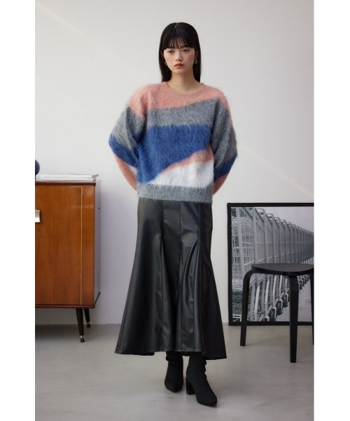 AZUL by moussy(アズールバイマウジー)の「シャギー柄ニット(ニット/セーター・レディース・その他2/その他3/マルチ・FREE)」の16枚目の写真