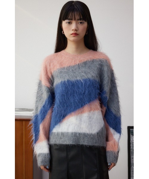 AZUL by moussy(アズールバイマウジー)の「シャギー柄ニット(ニット/セーター・レディース・その他2/その他3/マルチ・FREE)」の17枚目の写真