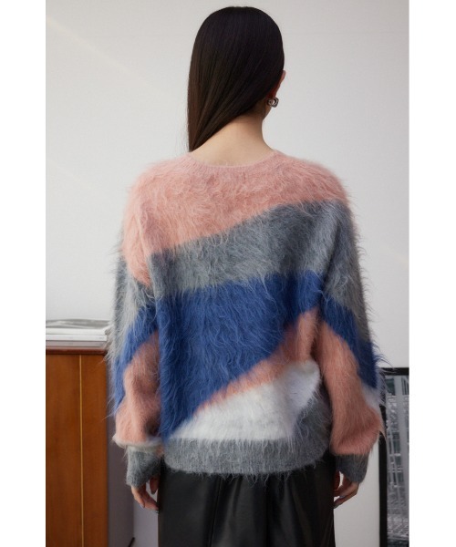 AZUL by moussy(アズールバイマウジー)の「シャギー柄ニット(ニット/セーター・レディース・その他2/その他3/マルチ・FREE)」の19枚目の写真