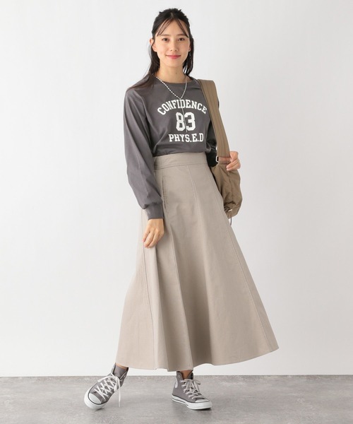 GLOBAL WORK（グローバルワーク）の「ヘビロッTEEプリント長袖/975604（Tシャツ/カットソー・レディース・杢グレー/スミクロ/ホワイト系その他3/ホワイト系その他4/ホワイト系その他5/ホワイト系その他6・MEDIUM/LARGE）」の12枚目の写真