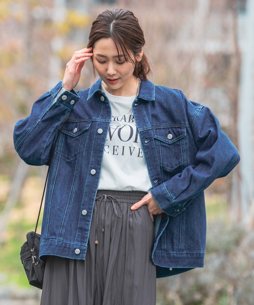 GLOBAL WORK（グローバルワーク）の「ヘビロッTEEプリント長袖/975604（Tシャツ/カットソー・レディース・杢グレー/スミクロ/ホワイト系その他3/ホワイト系その他4/ホワイト系その他5/ホワイト系その他6・MEDIUM/LARGE）」の18枚目の写真