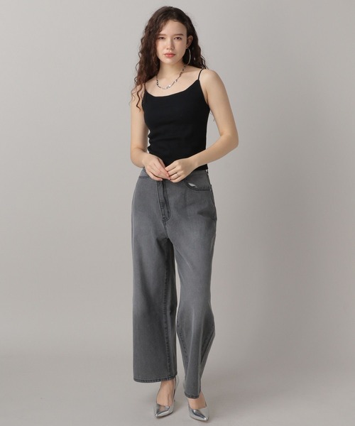 FOREVER 21（フォーエバー トゥエンティーワン）の「【2024SS】クロスウェストワイドデニム（デニムパンツ・レディース・ブラック/ブルー・SMALL/MEDIUM）」の18枚目の写真