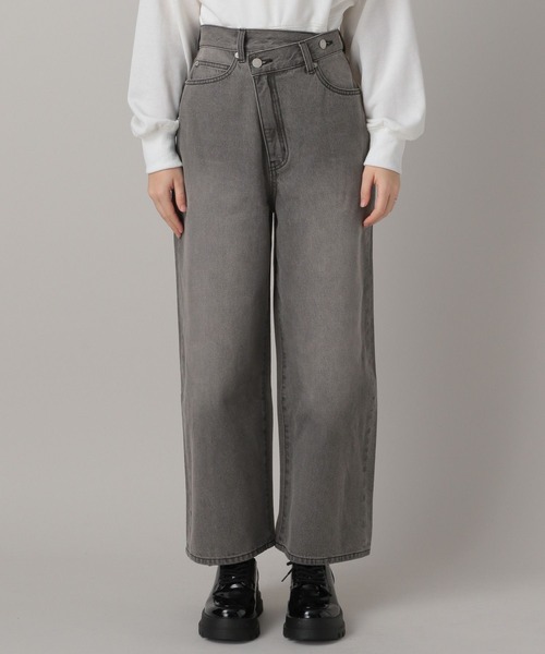 FOREVER 21（フォーエバー トゥエンティーワン）の「【2024SS】クロスウェストワイドデニム（デニムパンツ・レディース・ブラック/ブルー・SMALL/MEDIUM）」の17枚目の写真