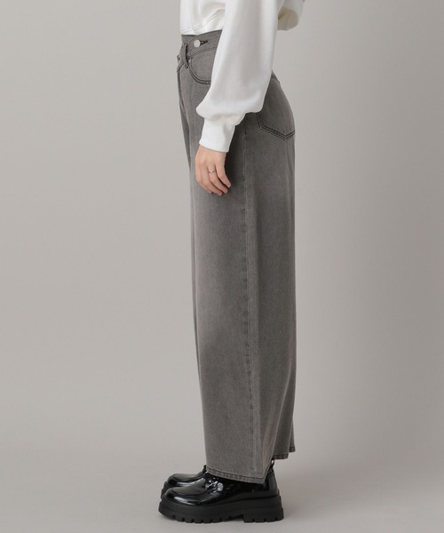 FOREVER 21（フォーエバー トゥエンティーワン）の「【2024SS】クロスウェストワイドデニム（デニムパンツ・レディース・ブラック/ブルー・SMALL/MEDIUM）」の4枚目の写真