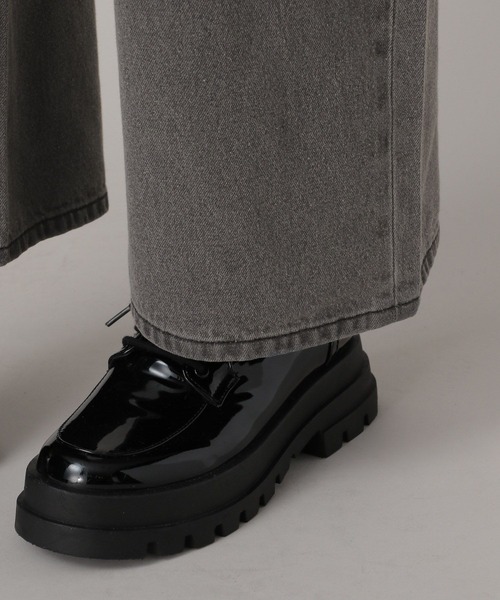 FOREVER 21（フォーエバー トゥエンティーワン）の「【2024SS】クロスウェストワイドデニム（デニムパンツ・レディース・ブラック/ブルー・SMALL/MEDIUM）」の8枚目の写真