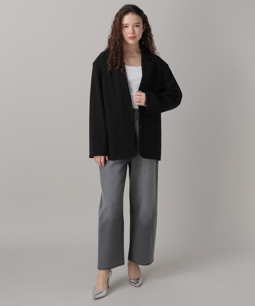 FOREVER 21（フォーエバー トゥエンティーワン）の「【2024SS】クロスウェストワイドデニム（デニムパンツ・レディース・ブラック/ブルー・SMALL/MEDIUM）」の14枚目の写真