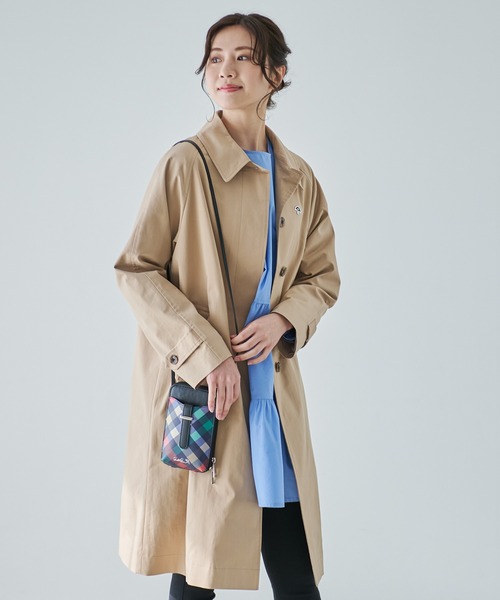 Arnold Palmer（アーノルドパーマー）の「パーマーチェック スマホショルダー（ショルダーバッグ・レディース・ベージュ/ブラック・F）」の6枚目の写真