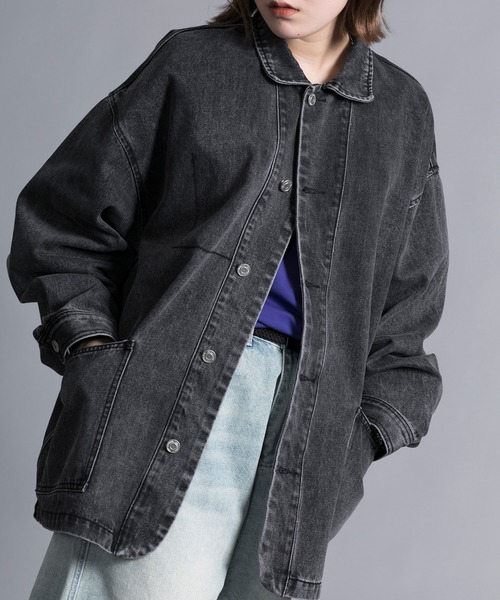 aimoha(アイモハ)の「【aimoha neo】VINTAGE PROCESSED LOOSE FIT JACKET(シャツ/ブラウス・メンズ・ダークグレー/ネイビー・XX-LARGE/XXX-LARGE/XXXX-LARGE/XXXXX-LARGE)」の12枚目の写真