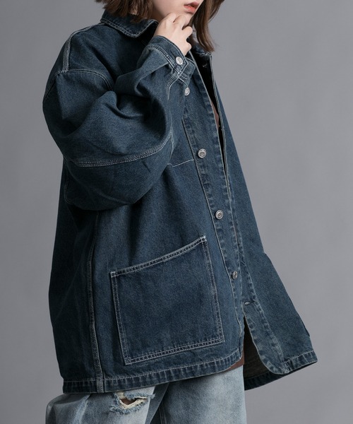 aimoha(アイモハ)の「【aimoha neo】VINTAGE PROCESSED LOOSE FIT JACKET(シャツ/ブラウス・メンズ・ダークグレー/ネイビー・XX-LARGE/XXX-LARGE/XXXX-LARGE/XXXXX-LARGE)」の15枚目の写真