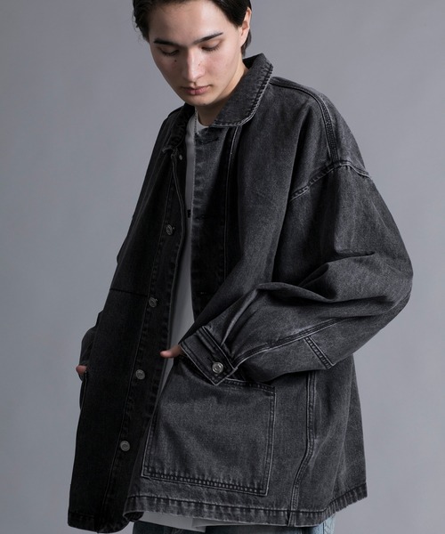 aimoha(アイモハ)の「【aimoha neo】VINTAGE PROCESSED LOOSE FIT JACKET(シャツ/ブラウス・メンズ・ダークグレー/ネイビー・XX-LARGE/XXX-LARGE/XXXX-LARGE/XXXXX-LARGE)」の18枚目の写真