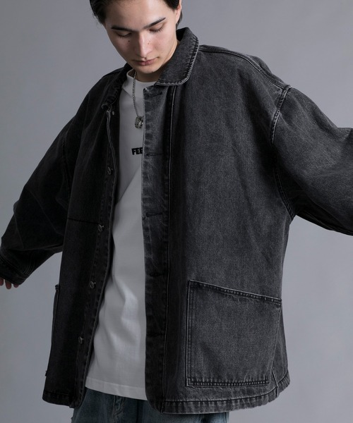 aimoha(アイモハ)の「【aimoha neo】VINTAGE PROCESSED LOOSE FIT JACKET(シャツ/ブラウス・メンズ・ダークグレー/ネイビー・XX-LARGE/XXX-LARGE/XXXX-LARGE/XXXXX-LARGE)」の19枚目の写真