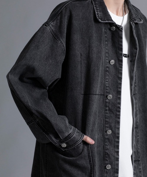 aimoha(アイモハ)の「【aimoha neo】VINTAGE PROCESSED LOOSE FIT JACKET(シャツ/ブラウス・メンズ・ダークグレー/ネイビー・XX-LARGE/XXX-LARGE/XXXX-LARGE/XXXXX-LARGE)」の20枚目の写真