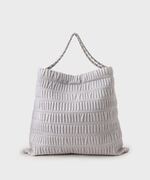 ◆【A4収納可】シャーリングデザインショルダーバッグ
