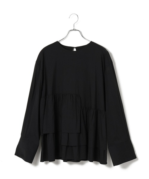 ADAM ET ROPE'（アダムエロペ）の「【WEB限定】ランダムペプラムチュニック（シャツ/ブラウス・レディース・ブラック/ホワイト/ブルー系その他4・FREE）」の15枚目の写真