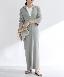 RIVE DROITE | ハーフZIPリブニットワンピース(ワンピース)