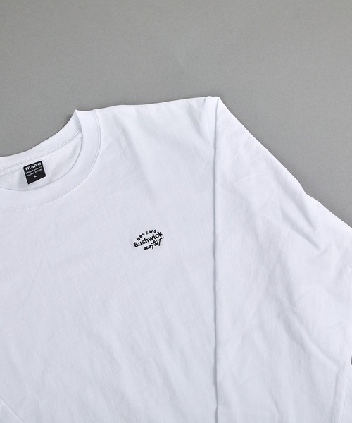 VIBGYOR(ヴィブジョー)の「ヘヴィウェイト天竺 刺繍 長袖 クルーネック(Tシャツ/カットソー・メンズ・ホワイト/サックスブルー/ブラック・MEDIUM/LARGE)」の13枚目の写真