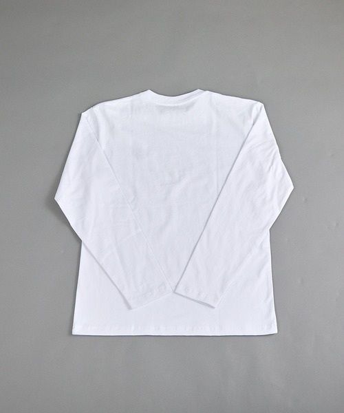 VIBGYOR(ヴィブジョー)の「ヘヴィウェイト天竺 刺繍 長袖 クルーネック(Tシャツ/カットソー・メンズ・ホワイト/サックスブルー/ブラック・MEDIUM/LARGE)」の15枚目の写真