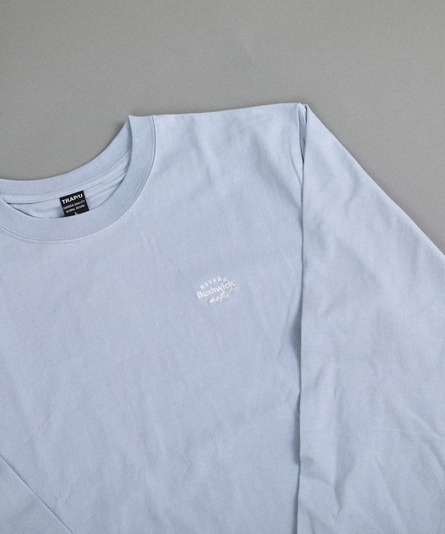 VIBGYOR(ヴィブジョー)の「ヘヴィウェイト天竺 刺繍 長袖 クルーネック(Tシャツ/カットソー・メンズ・ホワイト/サックスブルー/ブラック・MEDIUM/LARGE)」の4枚目の写真
