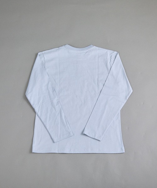 VIBGYOR(ヴィブジョー)の「ヘヴィウェイト天竺 刺繍 長袖 クルーネック(Tシャツ/カットソー・メンズ・ホワイト/サックスブルー/ブラック・MEDIUM/LARGE)」の6枚目の写真
