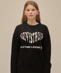 PO HEART KNIT