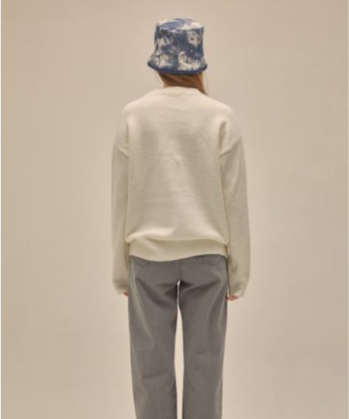 LUVISTRUE(ラヴイズトゥルー)の「PO HEART KNIT(ニット/セーター・レディース・スカイブルー/アイボリー/ブラック・FREE)」の12枚目の写真