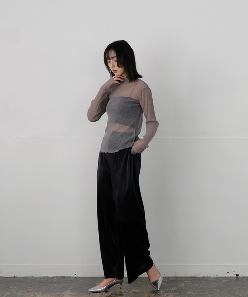 LIAN(リアン)の「メタリックプリーツパンツ(その他パンツ・レディース・ゴールド/ブラック/シルバー・FREE)」の13枚目の写真