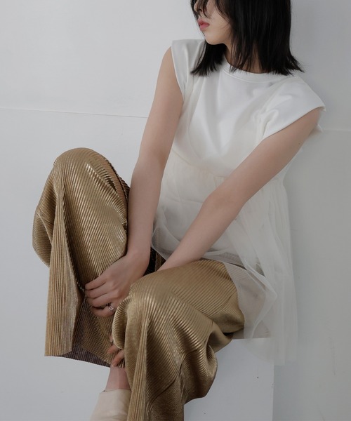 LIAN(リアン)の「メタリックプリーツパンツ(その他パンツ・レディース・ゴールド/ブラック/シルバー・FREE)」の6枚目の写真