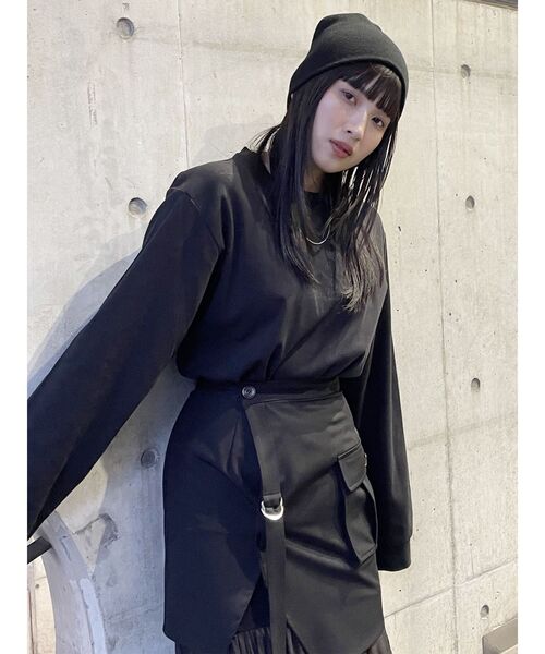 MURUA（ムルーア）の「GROW FLOWER ロンT（Tシャツ/カットソー・レディース・ブラック/ホワイト・FREE）」の6枚目の写真