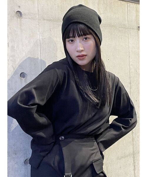 MURUA（ムルーア）の「GROW FLOWER ロンT（Tシャツ/カットソー・レディース・ブラック/ホワイト・FREE）」の5枚目の写真