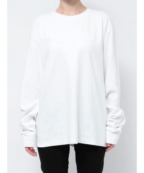 MURUA（ムルーア）の「GROW FLOWER ロンT（Tシャツ/カットソー・レディース・ブラック/ホワイト・FREE）」の15枚目の写真