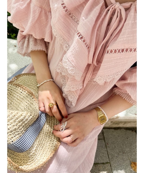 JUMELLE(ジュメロ)の「simple pearl bracelet(ブレスレット・レディース・ホワイト・FREE)」の7枚目の写真