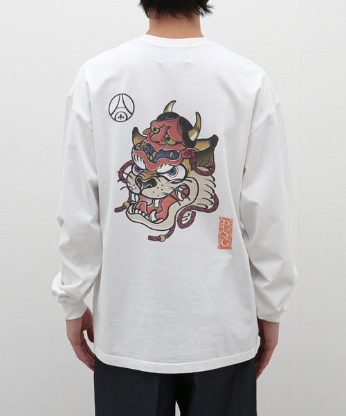 PARIS SAINT-GERMAIN(パリサンジェルマン)の「【Paris Saint-Germain】Hannya プリント ロングスリーブTシャツ(Tシャツ/カットソー・メンズ・ブラック/ホワイト・MEDIUM/LARGE/X-LARGE)」の11枚目の写真