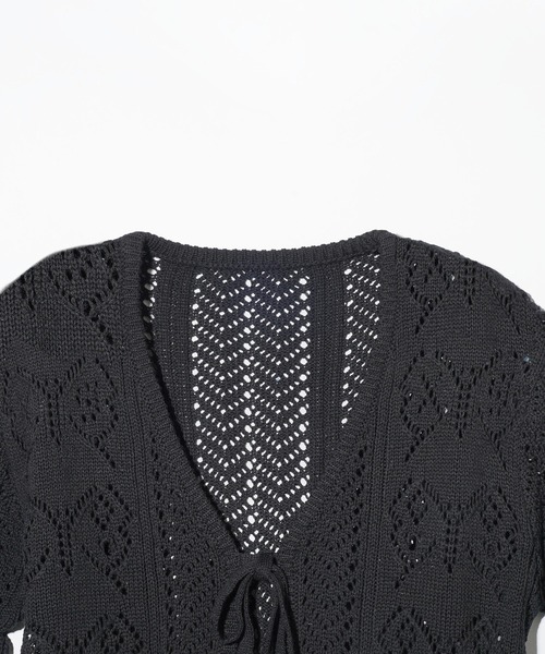 X-girl（エックスガール）の「BUTTERFLY CROCHET CARDIGAN（カーディガン/ボレロ・レディース・ブラック/オリーブ/ホワイト・ONE SIZE）」の13枚目の写真